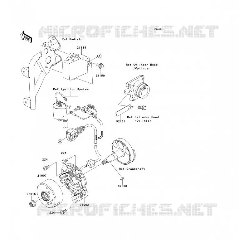 GENERATOR Kawasaki TOUT-TERRAIN 85 2013 KX85 - KX85 II  KX85BDF