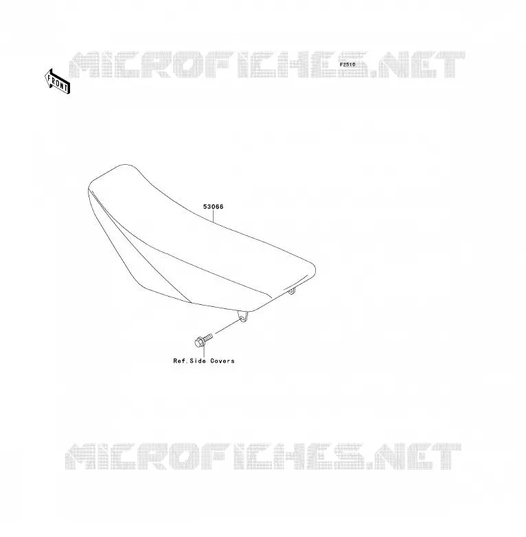 SEAT Kawasaki TOUT-TERRAIN 85 2013 KX85 - KX85 II  KX85BDF