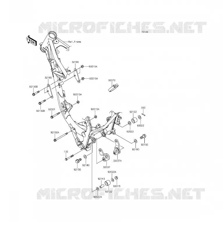 ENGINE MOUNT Kawasaki TOUT-TERRAIN 85 2014 KX85  KX85CEF