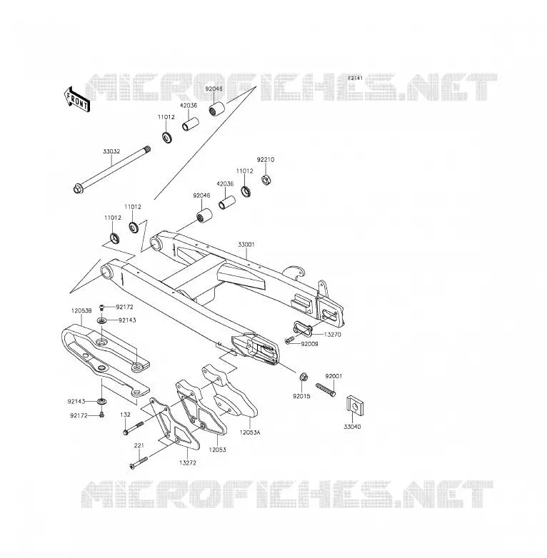 SWINGARM Kawasaki TOUT-TERRAIN 85 2014 KX85  KX85CEF