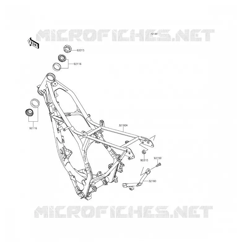 CHASSIS Kawasaki TOUT-TERRAIN 85 2015 KX85  KX85CFF