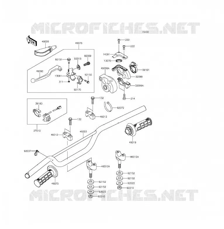 HANDLEBAR Kawasaki TOUT-TERRAIN 85 2016 KX85  KX85CGF