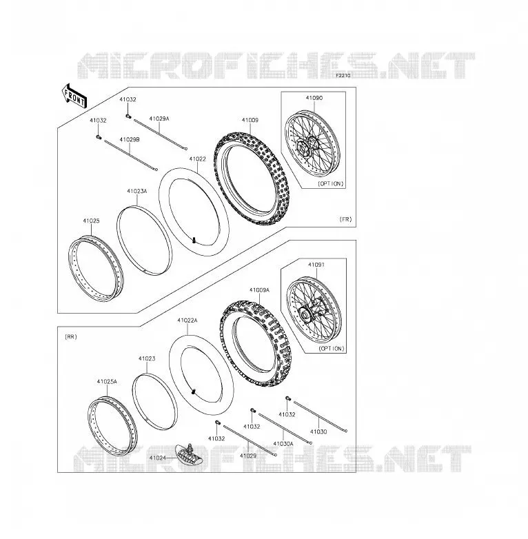 TIRES Kawasaki TOUT-TERRAIN 85 2016 KX85  KX85CGF