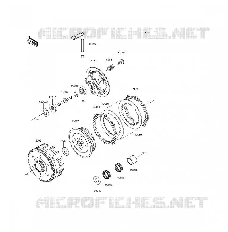 CLUTCH Kawasaki TOUT-TERRAIN 85 2016 KX85  KX85CGF