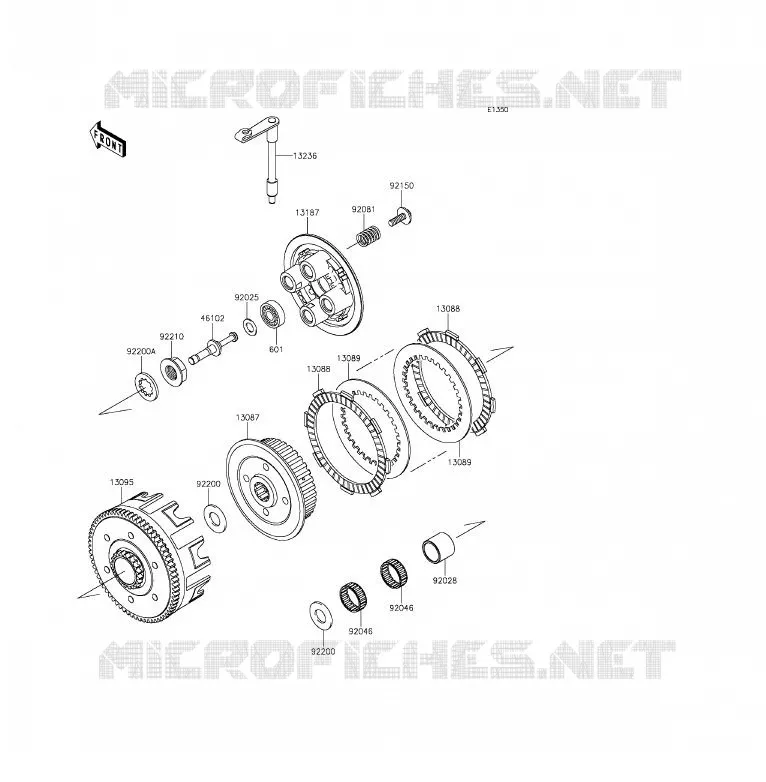 CLUTCH Kawasaki TOUT-TERRAIN 85 2014 KX85 - KX85 II  KX85DEF
