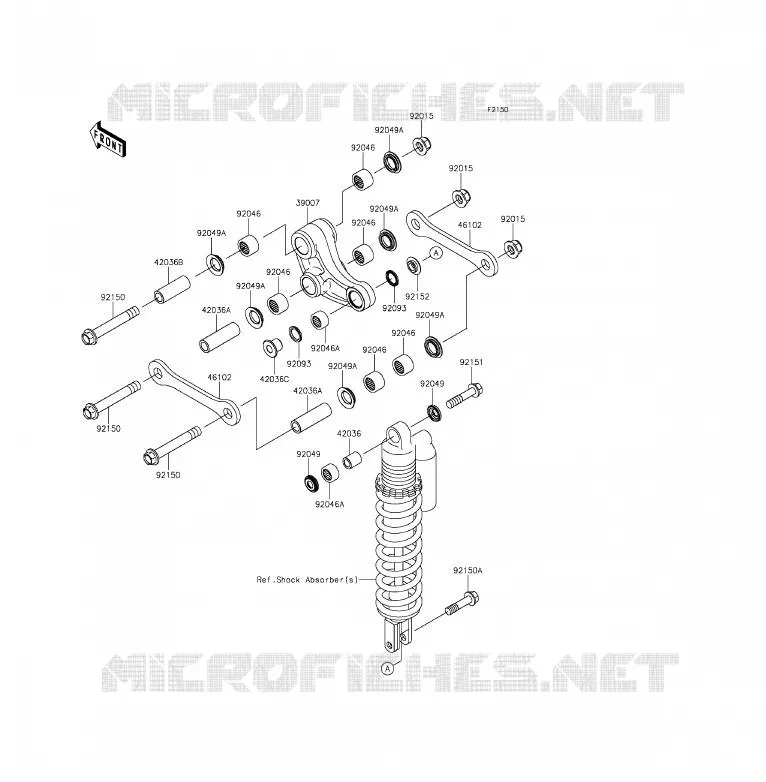 SUSPENSION Kawasaki TOUT-TERRAIN 85 2014 KX85 - KX85 II  KX85DEF