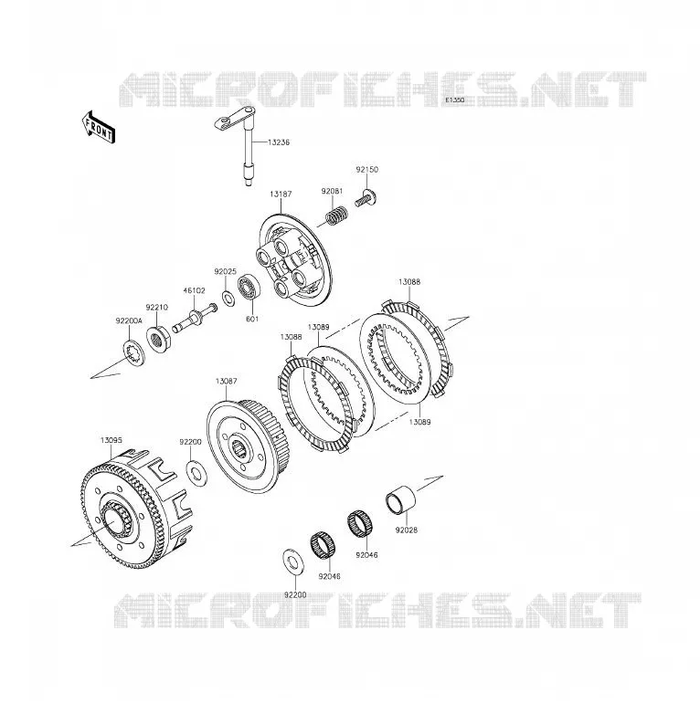 CLUTCH Kawasaki TOUT-TERRAIN 85 2015 KX85 - KX85 II  KX85DFF