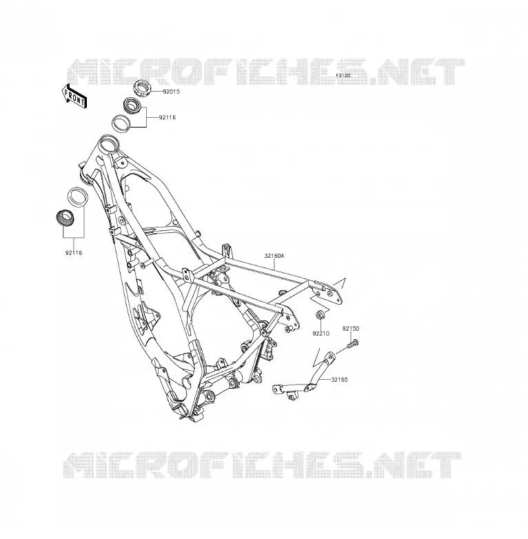 CHASSIS Kawasaki TOUT-TERRAIN 85 2015 KX85 - KX85 II  KX85DFF