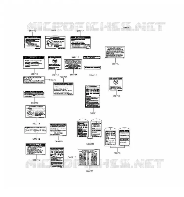 LABELS(CN) Kawasaki QUAD 300 2017 BRUTE FORCE 300  KVF300CHF