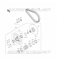 DRIVE CONVERTER   BELT voor Kawasaki BRUTE FORCE 750 4X4I EPS 2017