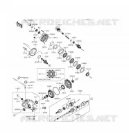 DRIVE SHAFT(ARRI&Egrave;RE) voor Kawasaki BRUTE FORCE 750 4X4I EPS 2017