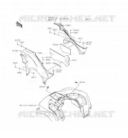 SIDE COWLING voor Kawasaki BRUTE FORCE 750 4X4I EPS 2017