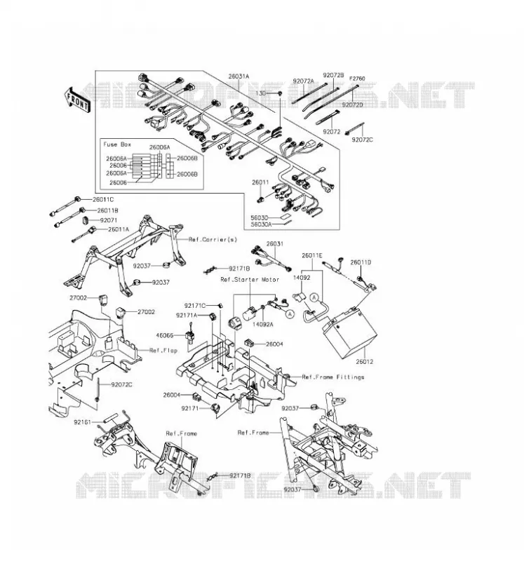 CHASSIS ELECTRICAL EQUIPMENT Kawasaki QUAD 750 2017 BRUTE FORCE 750 4X4I EPS  KVF750HHF