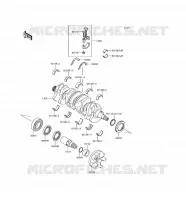 CRANKSHAFT voor Kawasaki JET SKI STX-15F 2017