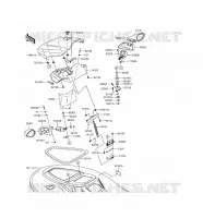 FRONT HULL PARTS voor Kawasaki JET SKI STX-15F 2017