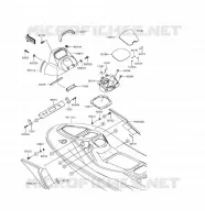 MIDDLE HULL PARTS voor Kawasaki JET SKI STX-15F 2017
