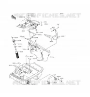 REAR HULL PARTS voor Kawasaki JET SKI ULTRA 310X 2017