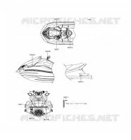 LABELS voor Kawasaki JET SKI ULTRA 310R 2016