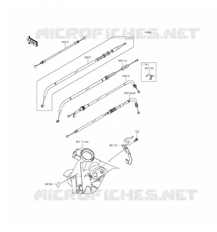 CABLES Kawasaki MOTOS 250 2016 Z250SL ABS  BR250FGF