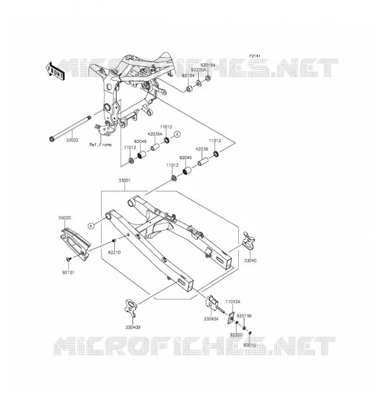 SWINGARM Kawasaki MOTOS 250 2016 Z250SL ABS  BR250FGF