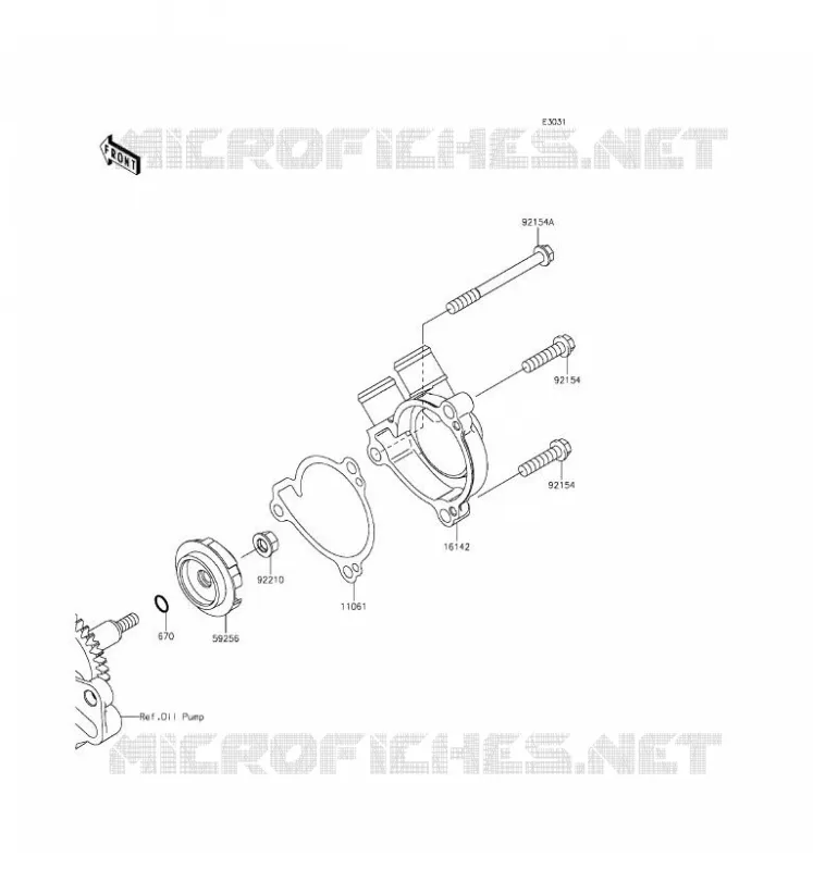 WATER PUMP Kawasaki MOTOS 250 2016 Z250SL ABS  BR250FGF