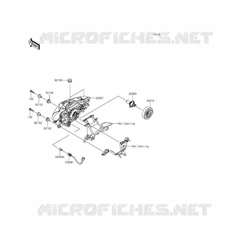 LENS(S) Kawasaki MOTOS 250 2016 Z250SL ABS  BR250FGF