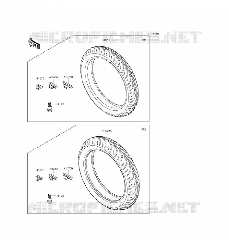 TIRES Kawasaki MOTOS 250 2016 Z250SL ABS  BR250FGF