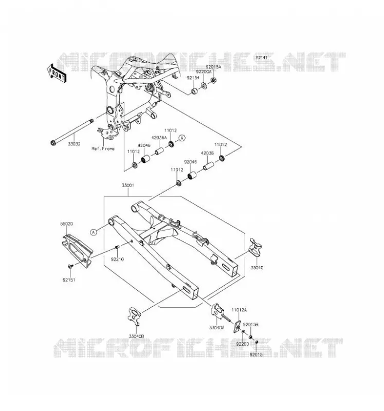 SWINGARM Kawasaki MOTOS 250 2016 NINJA 250SL  BX250AGF