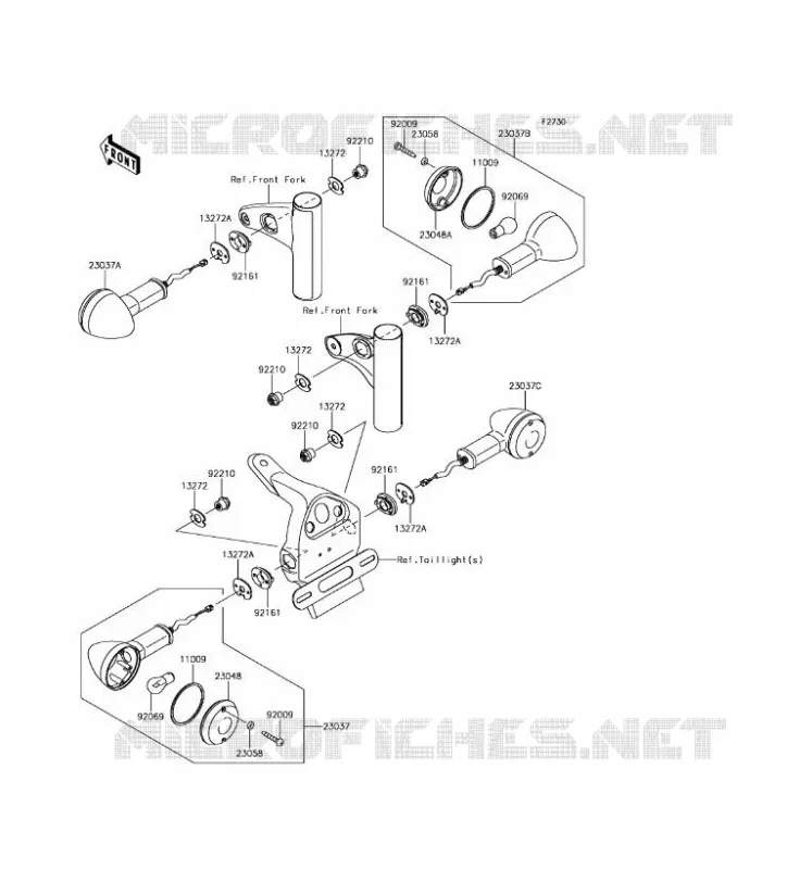 INDICATORS Kawasaki MOTOS 800 2016 W800  EJ800AGF