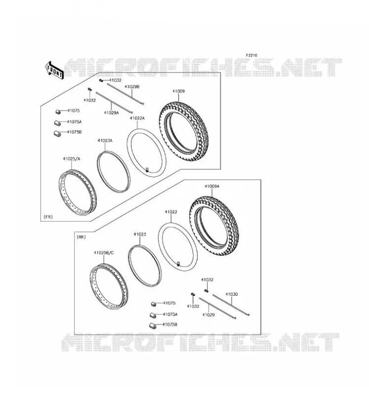 TIRES Kawasaki MOTOS 800 2016 W800  EJ800AGF