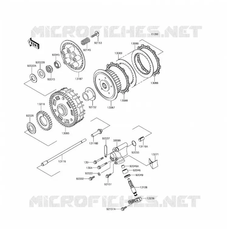 CLUTCH Kawasaki MOTOS 800 2016 W800  EJ800AGFA