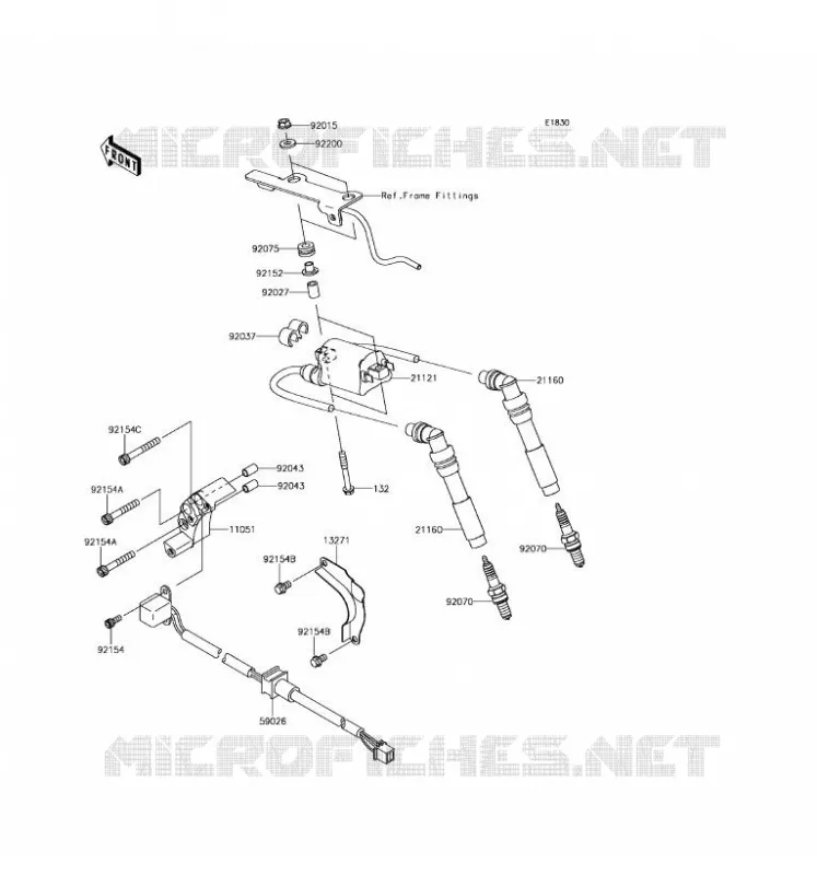 IGNITION SYSTEM Kawasaki MOTOS 800 2016 W800  EJ800AGFA