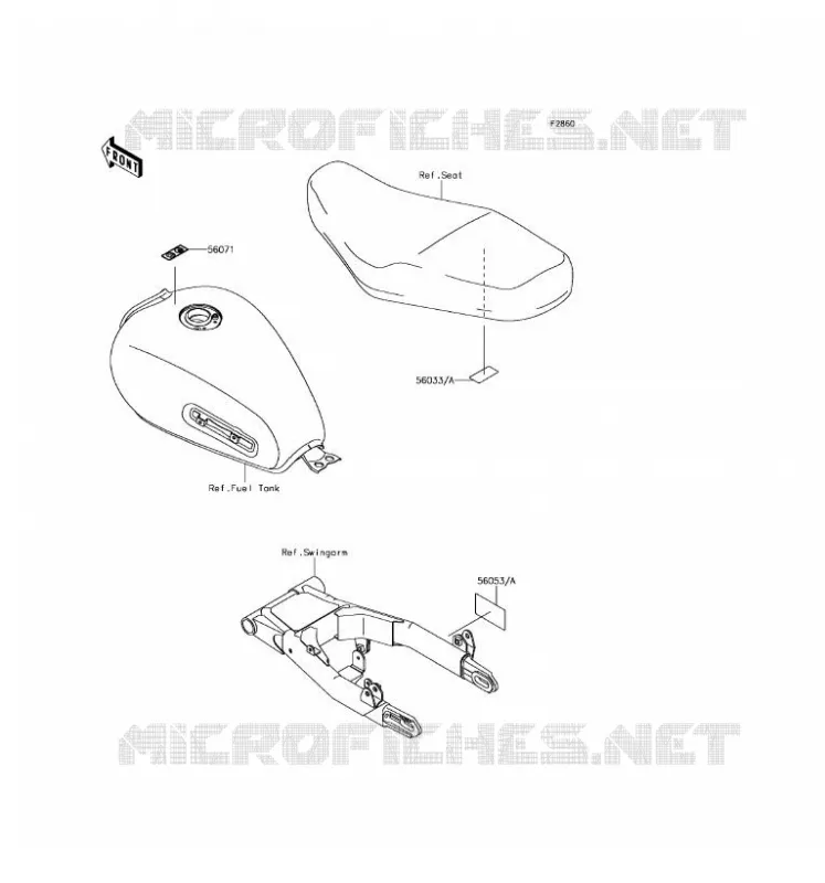 LABELS Kawasaki MOTOS 800 2016 W800  EJ800AGS
