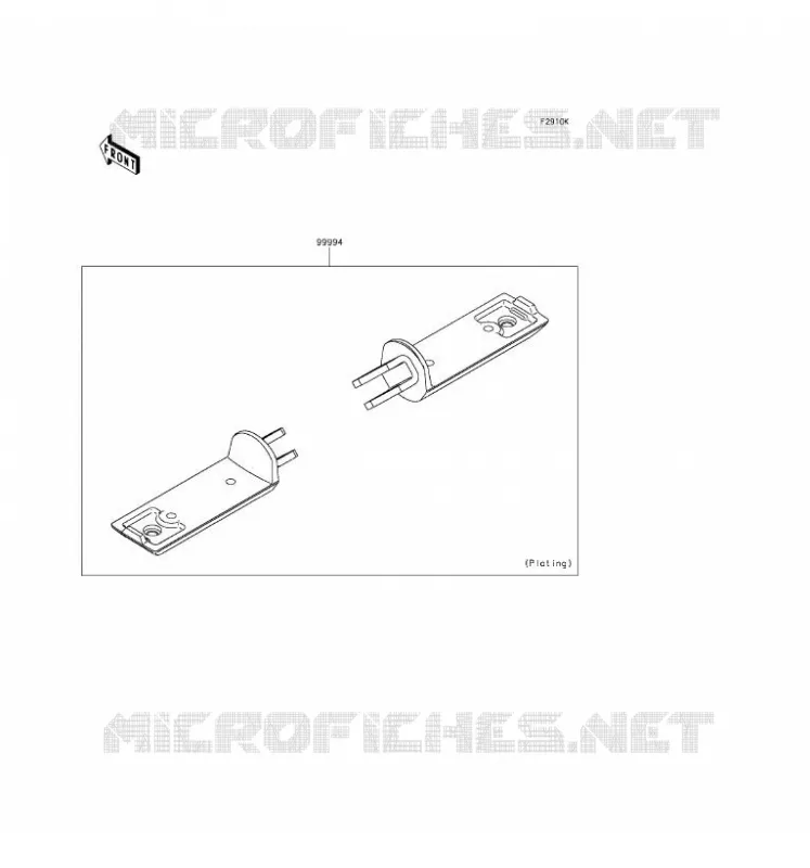 ACCESSORY(Foot Peg) Kawasaki MOTOS 650 2016 VULCAN S ABS  EN650BGFB