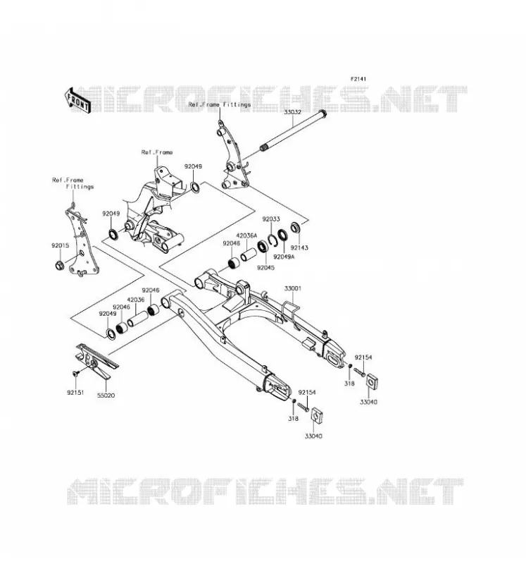 SWINGARM Kawasaki MOTOS 650 2017 VULCAN S ABS  EN650DHF