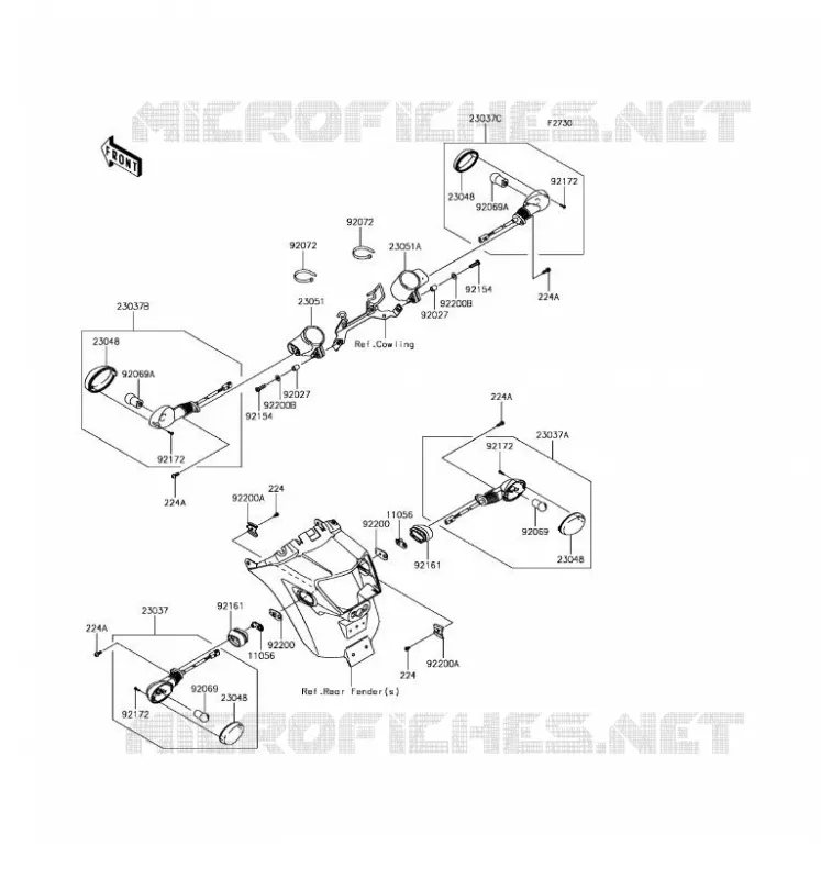 INDICATORS Kawasaki MOTOS 650 2017 VULCAN S ABS  EN650DHFA