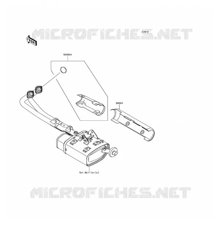 ACCESSORY(Muffler Cover) Kawasaki MOTOS 650 2017 VULCAN S ABS  EN650EHF