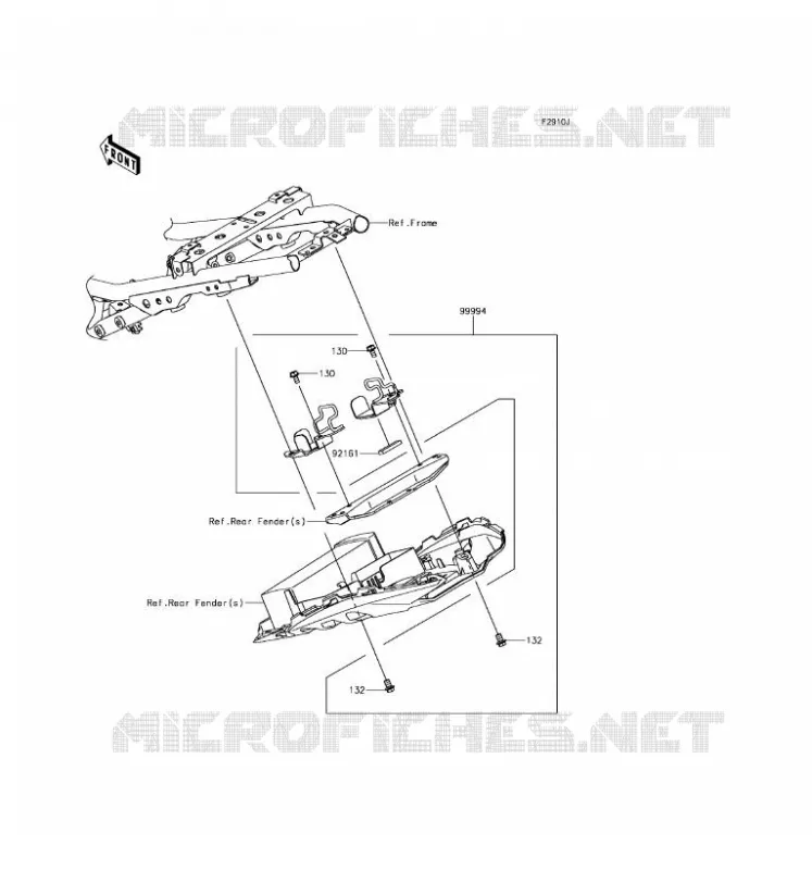 ACCESSORY (SUPPORT ANTIVOL U) Kawasaki MOTOS 650 2017 Z650 ABS  ER650HHF