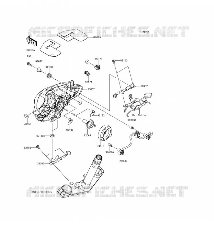 LENS(S) Kawasaki MOTOS 650 2017 Z650 ABS  ER650HHF