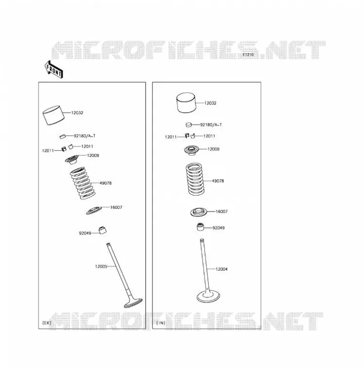 VALVE Kawasaki MOTOS 650 2017 Z650 ABS  ER650HHF