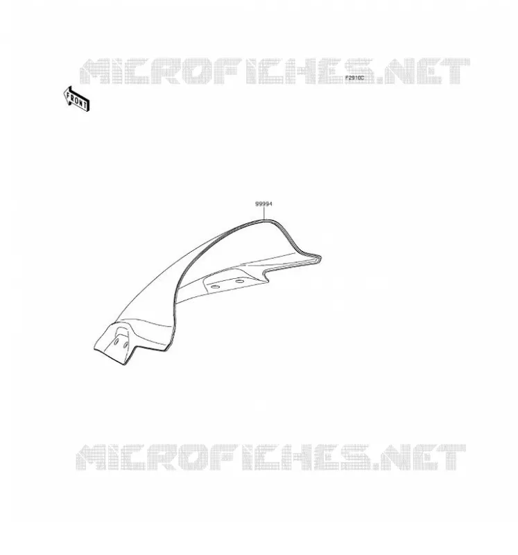ACCESSORY(PARE-BRISE) Kawasaki MOTOS 300 2016 NINJA 300  EX300AGF