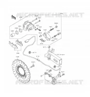 REAR BRAKE voor Kawasaki NINJA 300 ABS 2016