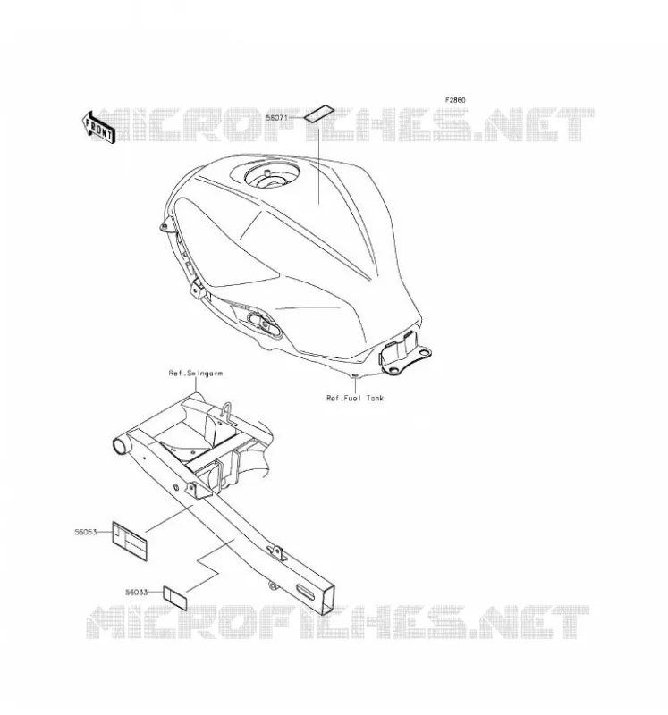 LABELS Kawasaki MOTOS 300 2016 NINJA 300 ABS  EX300BGF
