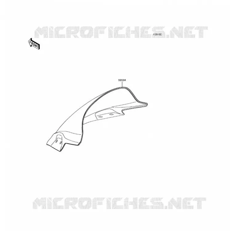 ACCESSORY(PARE-BRISE) Kawasaki MOTOS 300 2016 NINJA 300 ABS  EX300BGF
