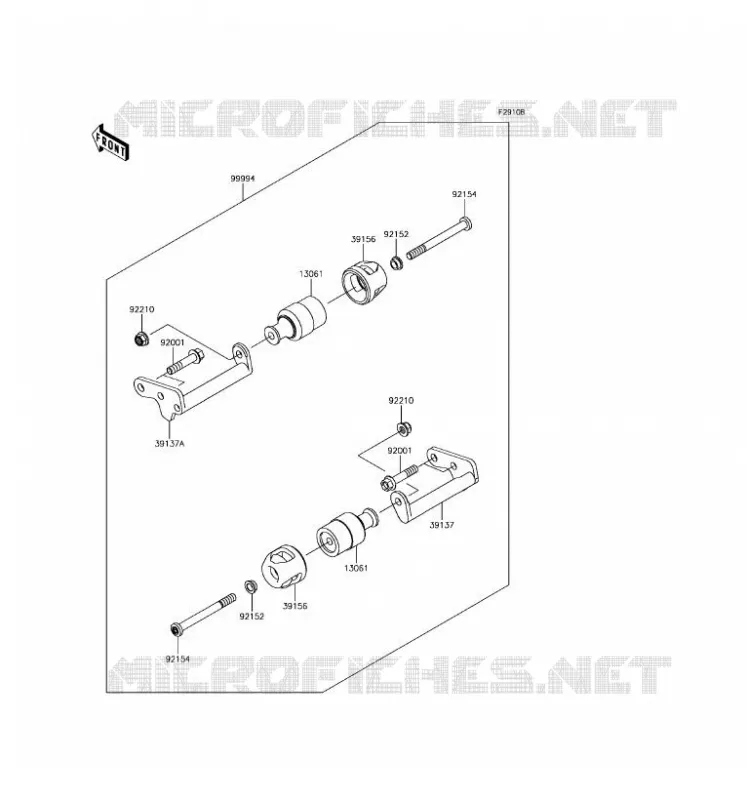 ACCESSORY (PROTECTION MOTEUR) Kawasaki MOTOS 300 2017 NINJA 300 ABS  EX300BHFA