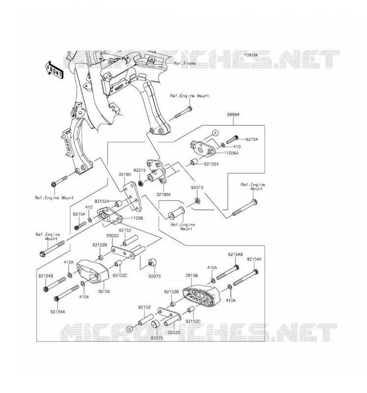 ACCESSORY (PROTECTION MOTEUR) Kawasaki MOTOS 650 2016 ER-6F  EX650EGF