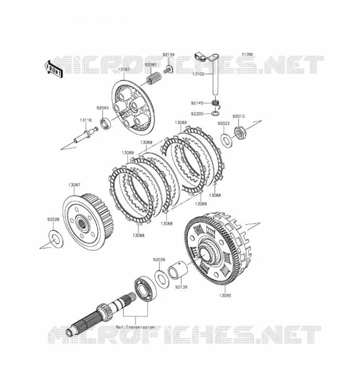 CLUTCH Kawasaki MOTOS 650 2016 ER-6F  EX650EGF