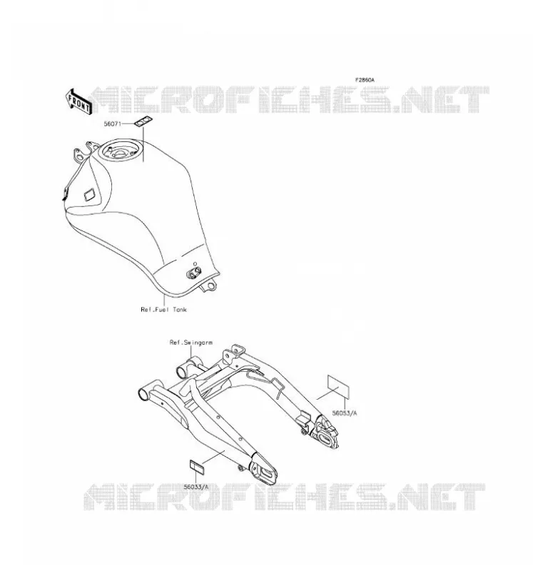 LABELS Kawasaki MOTOS 650 2016 ER-6F  EX650EGF