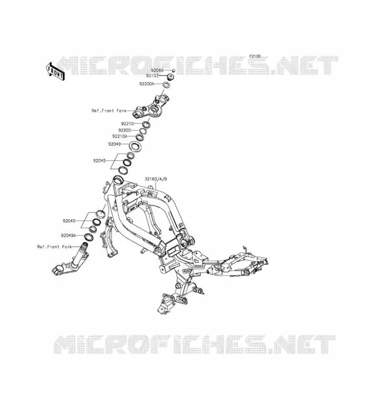 CHASSIS Kawasaki MOTOS 650 2016 ER-6F  EX650EGF