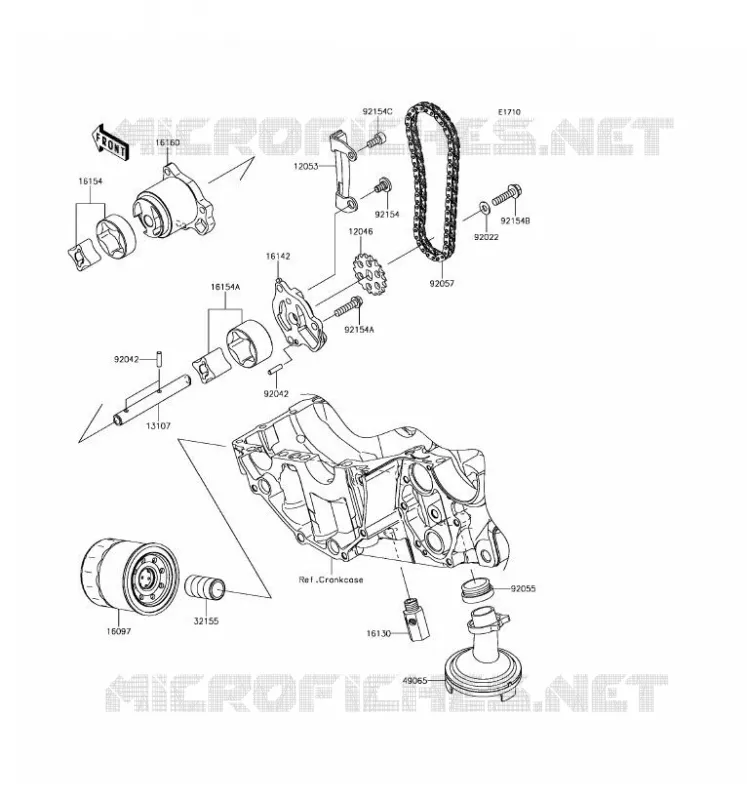 OIL PUMP Kawasaki MOTOS 650 2017 NINJA 650 ABS  EX650KHF